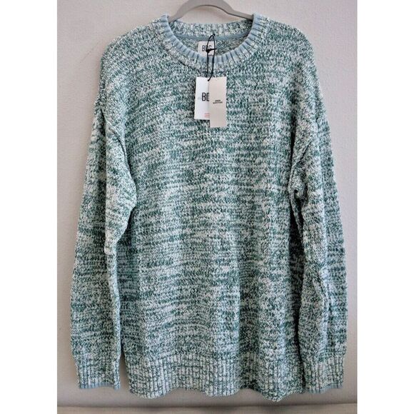 BDG x Urban Outfitters Men's Sz L Clark Green Crew Neck Pullover Sweater - Picture 1 of 10